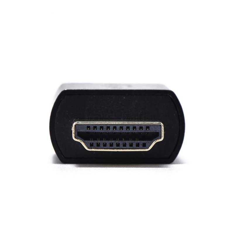 EVanlak Hdmi Edid Emulador Passthrough 3rd Generrtion Premium Aluminio Eliminado Emulador Adaptador Funciona con Mac Thunderbolt a HDMI Switches/Extender/Receptor AV/Divisores de vídeo,