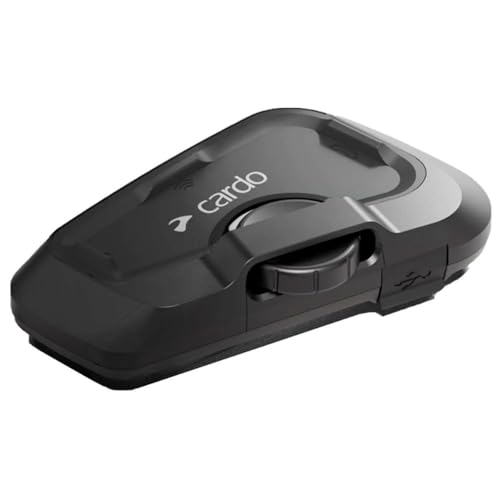 Cardo Systems FREECOM - 2 Cascos de Motocicleta con Sistema de comunicación Bluetooth de 2 vías, conectividad Bluetooth Universal, Impermeable, Altavoces de 40 mm, Paquete Doble