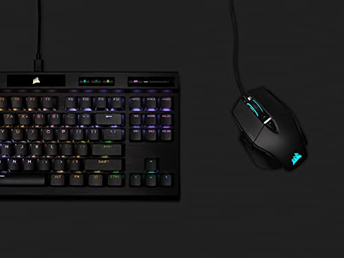 Corsair M65 RGB Ultra Ratón para Juegos FPS Personalizable - Sensor Óptico de 26.000 PPP Marksman, Conmutadores Ópticos, Hiperprocesamiento AXON, Control de Fusión de Sensores - Negro CH-9309411-NA2