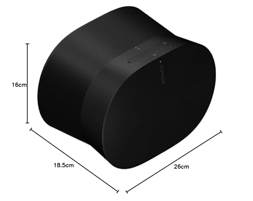 Sonos Era 300 Bocina Inalámbrica de Diseño Innovador para Audio Espacial Envolvente Wi-Fi y Bluetooth, Compatible con Dolby Atmos y Amazon Alexa - Negro