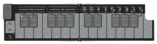 Korg NanoKEY Fold - Controlador de teclado MIDI plegable de 25 teclas con USB-C y TRS-MIDI - Blanco