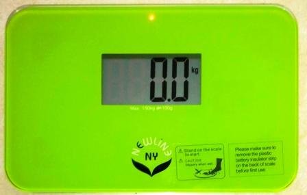 Báscula de Baño de Viaje NewlineNY Verde con Funda Protectora