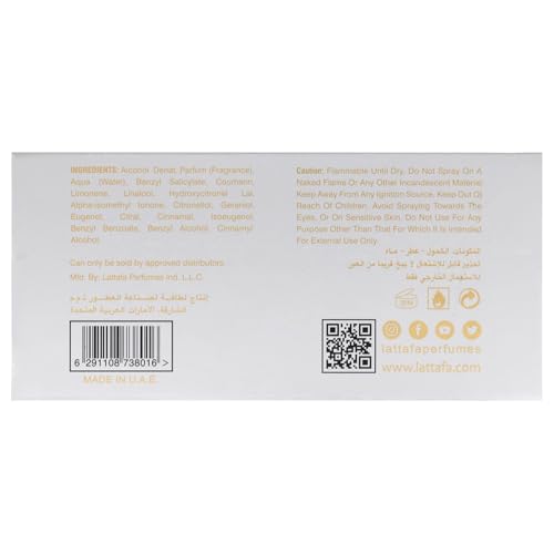 Lattafa Perfumes Shaheen Gold for Unisex Eau de Parfum Spray, 3.4 Ounce