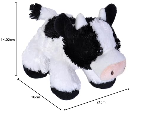 Peluche Vaca Wild Republic Blanco Hug’Ems 7 Pulgadas