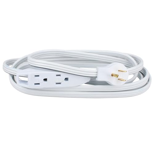 Surtek 136052 Extensión Eléctrica Plana Aterrizada, 3 m