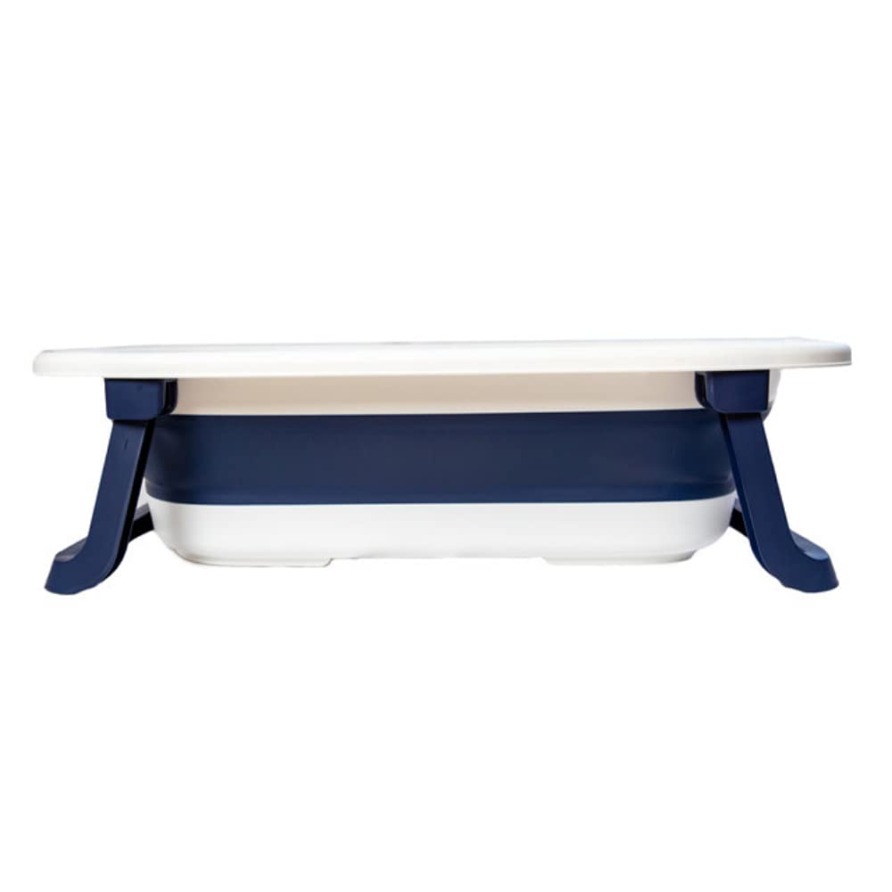 Bañera Plegable PAPU BABY Azul con Cojín para Bebés y Niños Pequeños