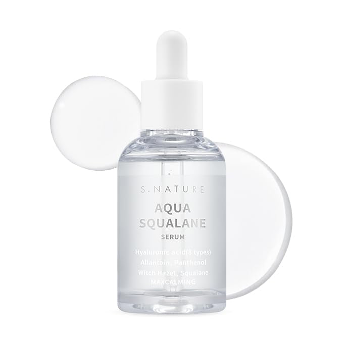 SUERO AQUA SQUALANE 50 ml | Calmante, Hidratante interior, Reparador, Cuidado de poros, Control de sebo | 1.69 Fl Oz