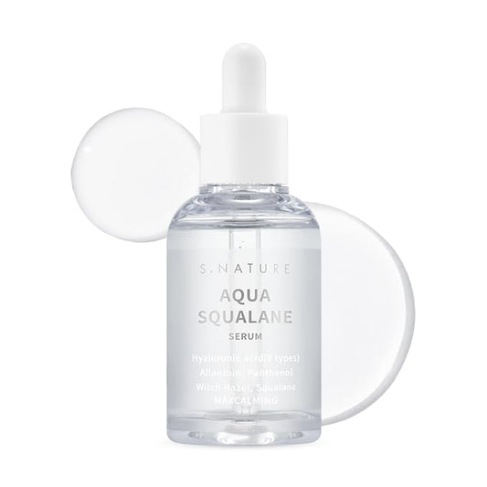 SUERO AQUA SQUALANE 50 ml | Calmante, Hidratante interior, Reparador, Cuidado de poros, Control de sebo | 1.69 Fl Oz