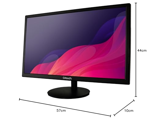 Q-touch Monitor Pc 24 Pulgadas Led Full HD HDMI VGA 75Hz Color Negro