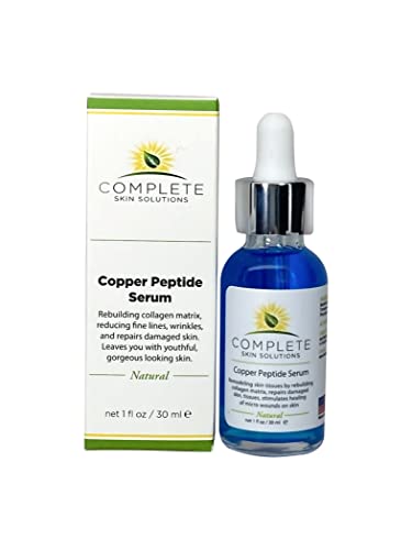 Copper Peptide Face Serum Collagen - With Anti Aging Skin Solutions Properties:1oz/30ml Anti-Wrinkle Formula For Youthful Skin-Promotes Collagen Production And Cell Rejuvenationâ€"Heals Micro Wounds