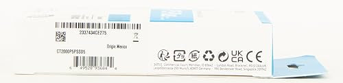 Crucial P5 Plus 2TB Gen4 NVMe M.2 SSD SSD Interno para Juegos con disipador térmico, Compatible con Playstation 5 (PS5) - hasta 6600MB/s - CT2000P5PSSD5