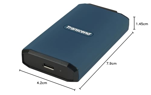 SSD Externo Transcend 1 TB Negro, hasta 2000 MB/s, Compatible con Apple ProRes, IPX5 Resistente al Agua