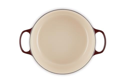 Le Creuset Horno holandés redondo de hierro fundido esmaltado, 7.25 cuartos de galón, Rhone'