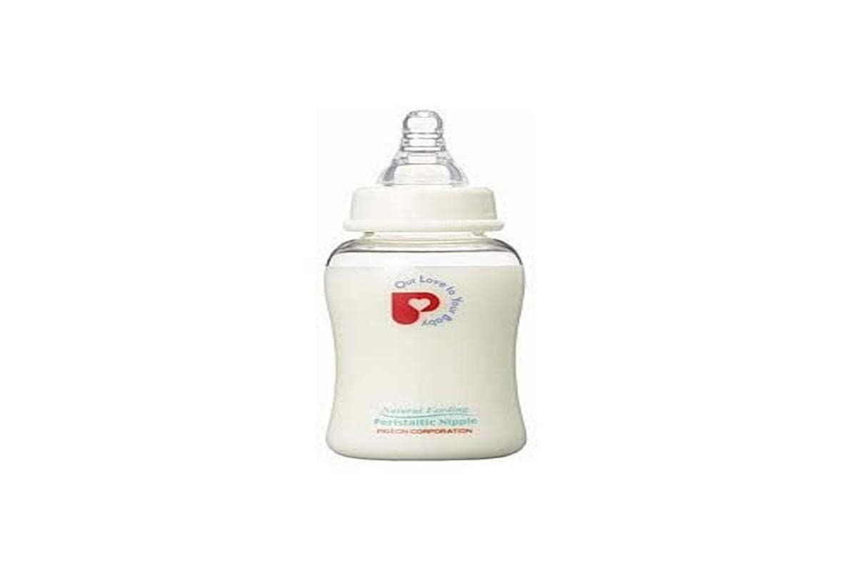 Biberón de Vidrio Pigeon 100ml con Chupete M