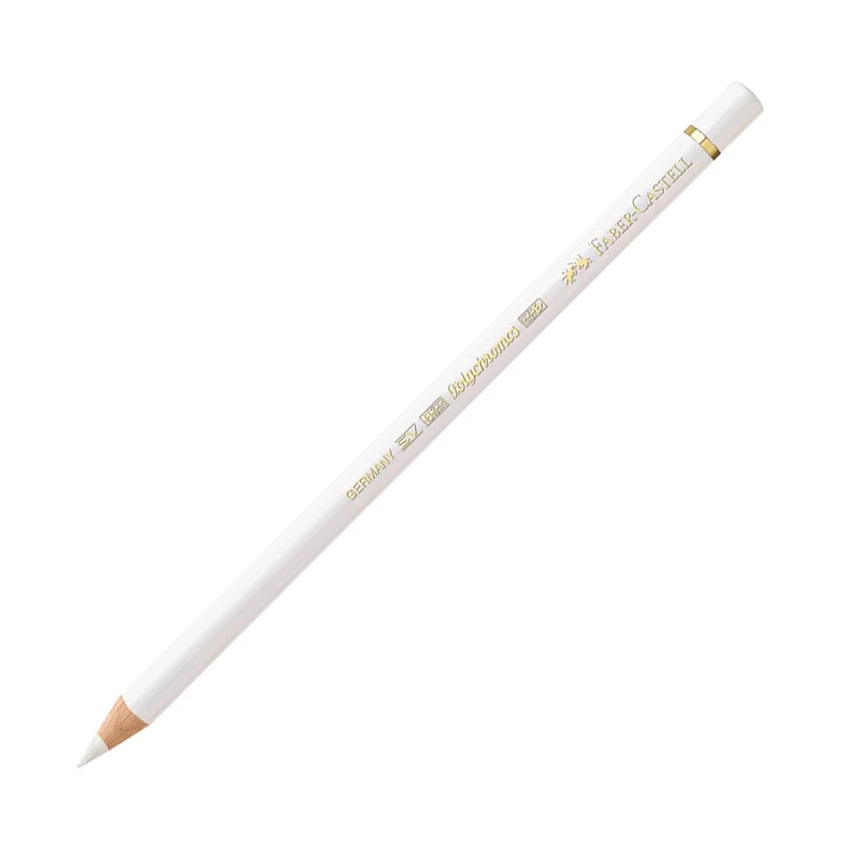 Faber-Castell Colour Polychromos - Lápiz para artistas, color negro, Blanco, 1