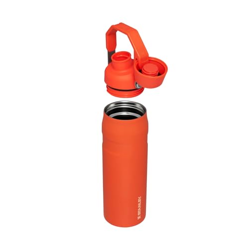 Botella Stanley IceFlow Aerolight Tigerlily 709 ml, con Tapa de Flujo Rápido, Aislamiento de Doble Pared, Mantiene Bebidas Frías, Termo Acero Inoxidable libre de BPA, Botella Stanley 24 oz