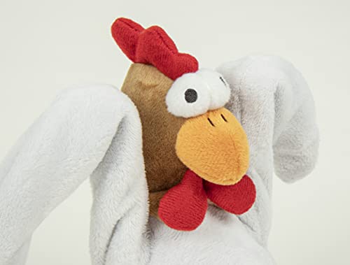 Godog Action Plush Pollo con Tecnología de Protección para Masticar Juguete Animado para Perro