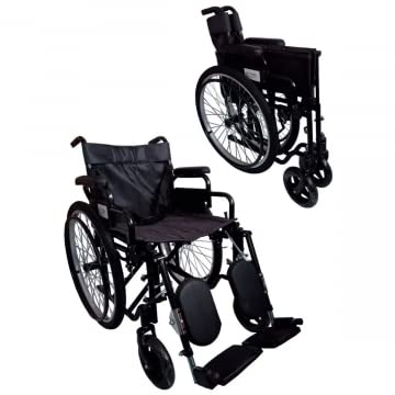 Homecare | MOBICARE Silla de Ruedas TODO TERRENO de Lujo, Modelo XTREAM-PLUS, Acero Resistente, Con Eleva piernas Desmontables y Descansabrazos Abatibles