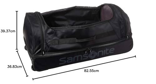 Bolsa de Lona Rodante Samsonite Todo Negro 81 cm con 2 Ruedas