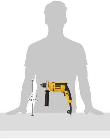 DEWALT Taladro Rotomartillo 1/2" (13mm), 650W, Incluye Guantes y Gafas de Seguridad, DWE1650SI