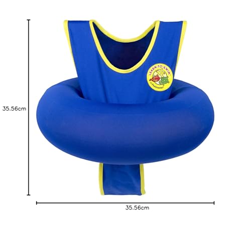 Chaleco de Aprendizaje para Nadar Poolmaster Azul con Tubo Ajustable para Niños de 3 a 6 Años