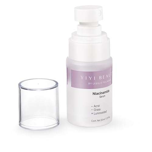 YIYI Beauty by Lesslie Polinesia Suero Facial Niacinamida concentrado de ingredientes activos que ayudan a desvanecer marcas causadas por el acné y a controlar la producción de sebo. Ayuda a hidratar y unificar el tono de la piel para lograr un aspecto un