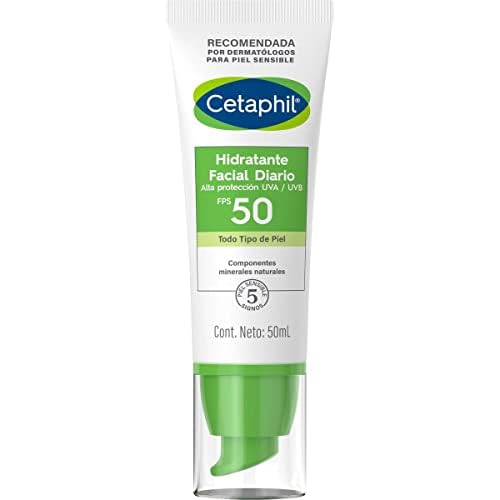Cetaphil. Hidratante Facial Diario con Protección UVA UVB y FPS50 + Neutrogena. Crema Hidratante Facial Reparador Nocturno Face Care Intensive Colageno 100 g