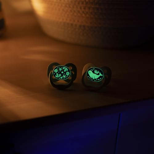 Chupetes Stage 1 Dr. Brown's Azul Resplandor en la Oscuridad 0-6 Meses