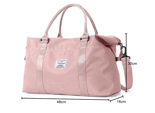 Bolsa de Viaje ZIRONG Rosa con Separación Húmedo y Seco para Mujer Hombre