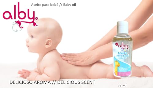 Pack de 6 Aceites Corporales Alby con Almohadilla Facial y Pads Desmaquillantes - Elimina Estrías, Estimula el Crecimiento de Pestañas, Hidrata y Suaviza la Piel - Limpieza Facial y Cuidado Personal - Almohadillas de Algodón.