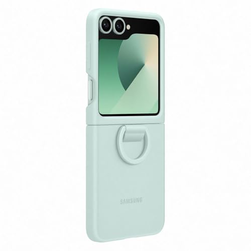 SAMSUNG Galaxy Flip6 Silicone Case with Ring Color: Menta