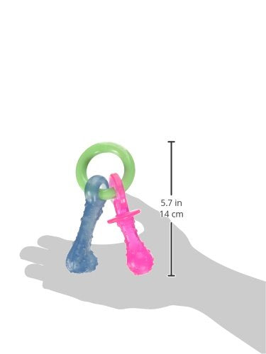 Hueso Nylabone TFN330P Rosa Dentando Talla Extra Chico