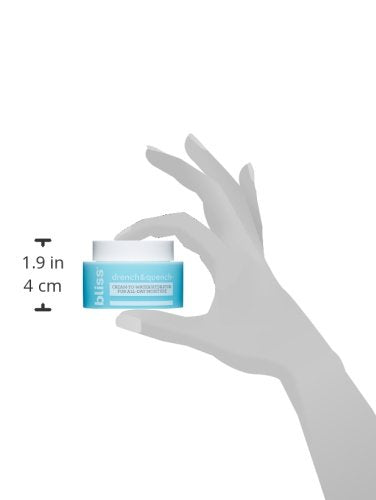 Bliss Drench & Quench | All Day Moisture | Cream-to-Water Hydrator | Hypoallergenic, Dermatologist Tested, Non-Comedogenic | Paraben Free, Cruelty Free | 1.7 fl oz
