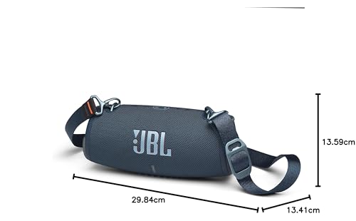 JBL Xtreme 3 - Altavoz Bluetooth portátil, Sonido Potente y Graves Profundos, IP67 Impermeable, 15 Horas de Tiempo de reproducción, powerbank, PartyBoost para emparejamiento multialtavoz (Azul)