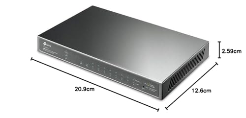 TP-Link TL-SG2210P V3| Jetstream 8 Port Gigabit Smart Managed PoE Switch | 8 PoE+ Ports @61W, 2 SFP Slots | Support Omada SDN | PoE Recovery | IPv6 | Static Routing | 5 Year Manufacturer Warranty
