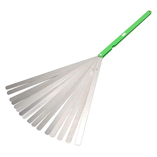 Medidor de espesor de 300 mm 17 cuchillas Herramienta de medición de separación métrica de acero inoxidable 0.02 mm-1 mm, Galga De Espesores