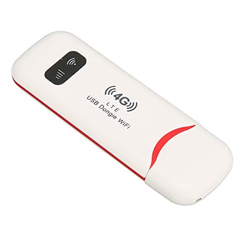 Enrutador 4G LTE POCREATION Blanco Alta Velocidad WiFi Portátil para 10 Usuarios