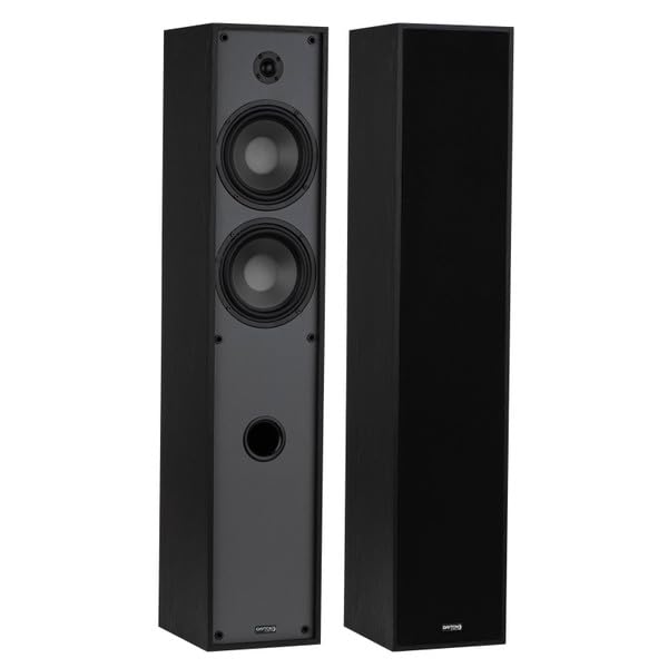 Altavoces de Torre Dayton Audio Negro Classic T65