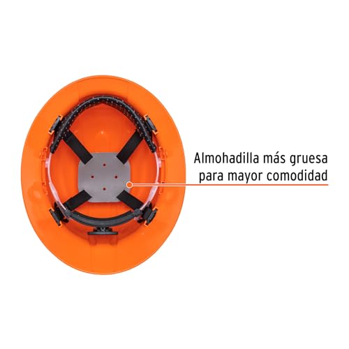 Casco de Seguridad Truper Naranja Ala Ancha
