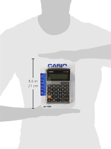 Casio MX-120B-S-MC Calculadora Escritorio, 12 Dígitos, Teclas Plásticas