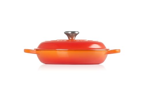 Le Creuset Estofado de hierro fundido esmaltado, 2.25 cuartos de galón, llama