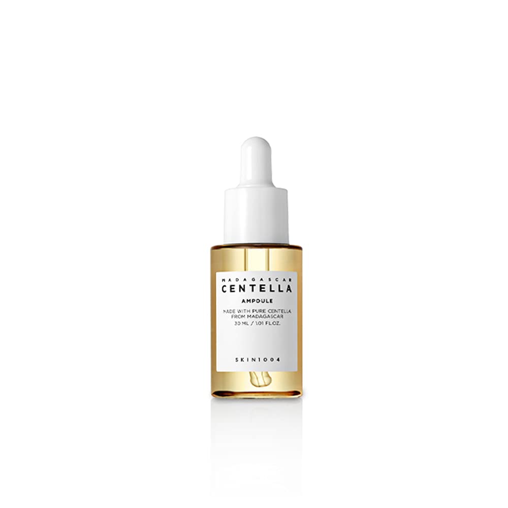 SKIN1004 Madagascar Centella Asiatica Ampolla Facial Serum 1.01 fl oz (1.0 fl oz) | Extracto 100% de centella asiática para calmar la piel sensible y propensa al acné