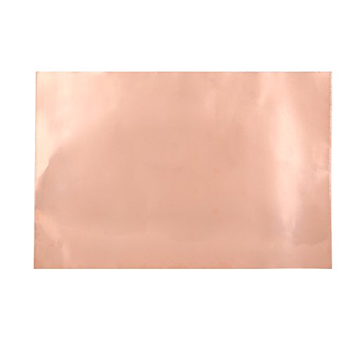 Cinta de cobre conductivo, hojas de l¡§¡émina de cobre durable para guitarra el¨¦ctrica y reparaciones, resistente al agua y altas temperaturas