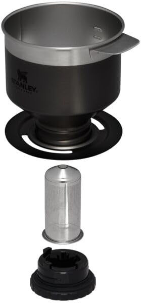 Cafetera Manual Stanley Brillo de Carbón con Filtro Reutilizable de Acero Inoxidable