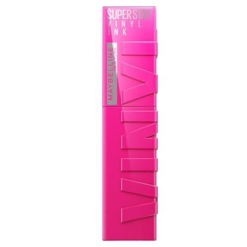 Maybelline Labial líquido brillante de larga duración, Superstay Vinyl Ink tono Striking 150, 4.2ml