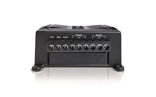 Banda Audioparts BD400.4BLACK - Amplificador de Audio para Coche de 4 Canales de 100 W Rms de Rango Completo de 4 ohmios puenteado con filtros de Paso bajo o Alto de Uso Opcional, Color Negro