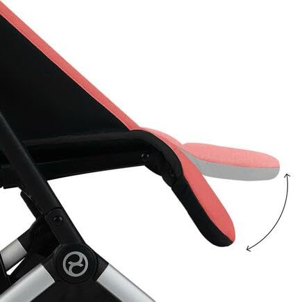 CYBEX Orfeo Carriola compacta, Compatible con el equipaje de mano. Color Hibiscus Red