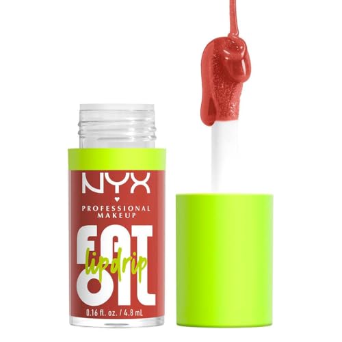 NYX Cosmetics, Fat Oil Lip Drop, Brillo Labial, Splash Of Cream