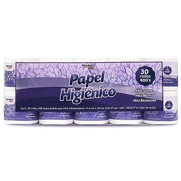Papel Higiénico Members Choice Blanco Premium 40 Rollos 400 Hojas