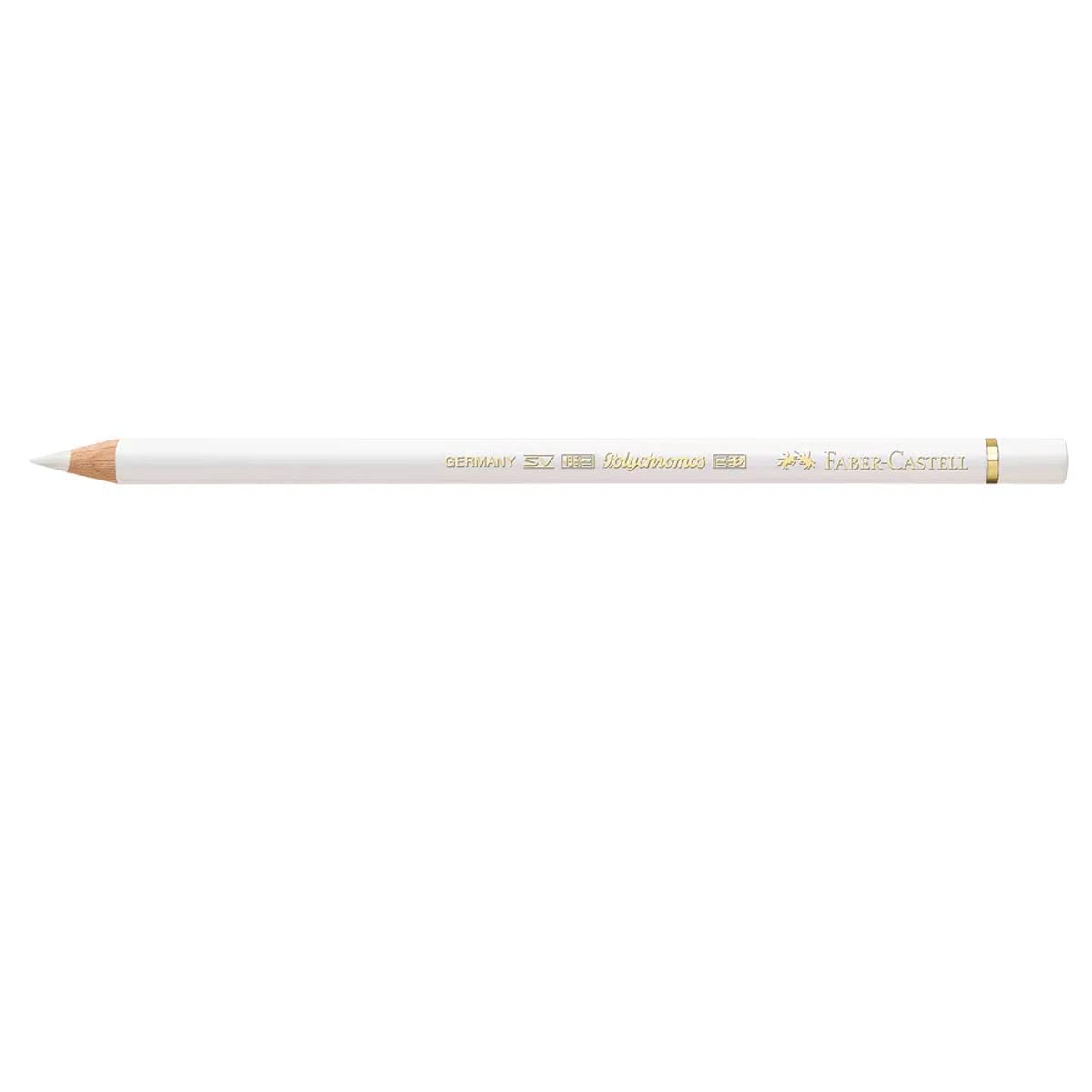 Faber-Castell Colour Polychromos - Lápiz para artistas, color negro, Blanco, 1